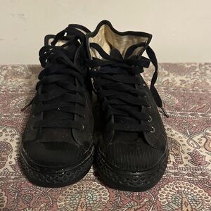 P.F. Flyers Men's Black High-Top Canvas Sneakers